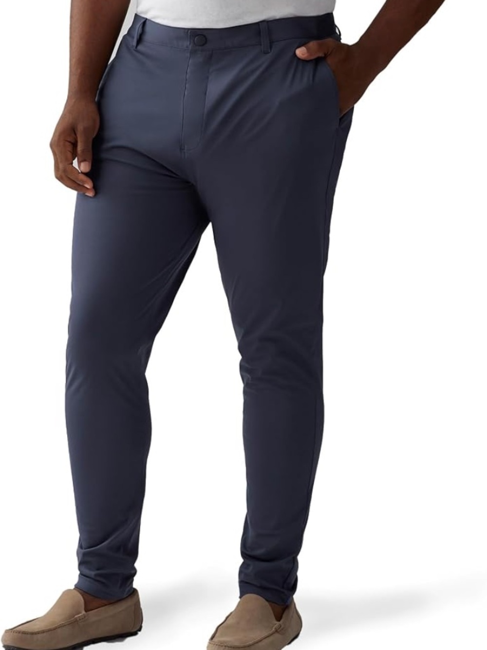 NWT Rhone Commuter Pant Skinny Men's Size 36 x 32 Hemmable Navy Blue